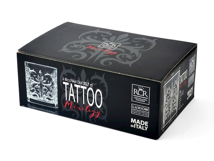 Čaša univerzalna Tattoo 0.34l set 6 komada