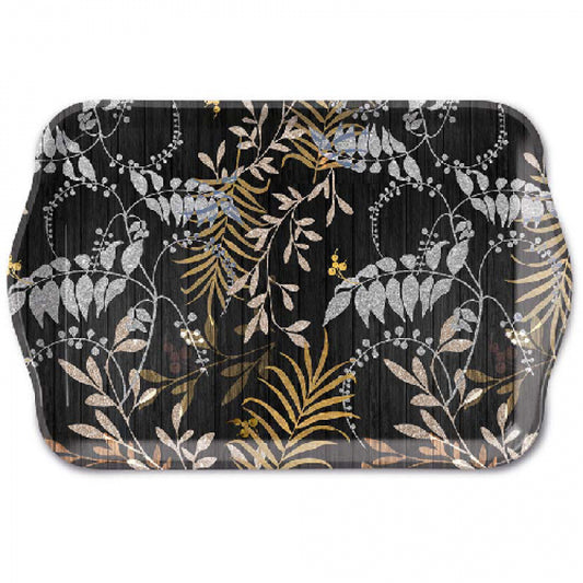 Tacna Luxury Leaves Black 21 x 13 cm